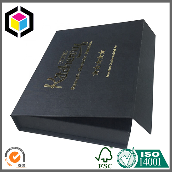 Custom Matte Black Color Magnet Close Paper Gift Box