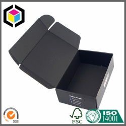 Matte Black Color Printed Cardboard Shipping Box