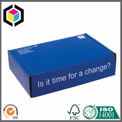 Glossy Blue Color Printing Corrugated Shipping Box