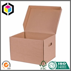 Plain Origin Brown Corrugated Cardboard Archive Box