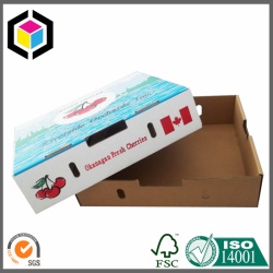 Color Printing Fruit Cherry Corrugated Cardboard Packaging Box