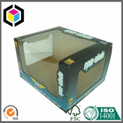 透明塑料窗足球包装盒