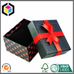 Bow Knot Lift Lid Off Rigid Cardboard Gift Box