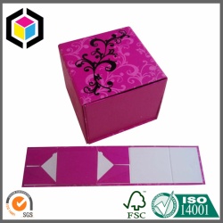 Folding Style Flower Print Paper Gift Box