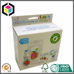 Paper Packaging Box with Hanging Tab, Corrugated Packaging Box