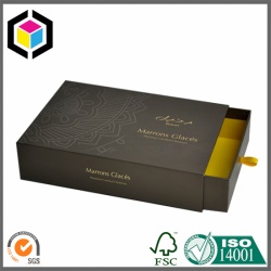 Gold Foil Logo Drawer Cardboard Paper Gift Box