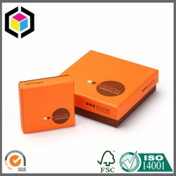 Orange Custom Color Print Ring Jewelry Cardboard Paper Gift Box