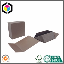 Brown Color Print Collapsible Rigid Paper Gift Box