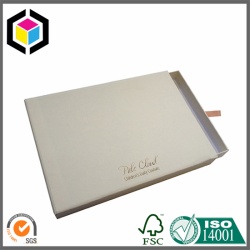 Gold Logo Rigid Slide Presentation Paper Gift Box
