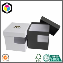Clear PVC Window Decorated Gift Packaging Box with Lid