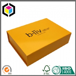 Matt Yellow Color Rigid Cardboard Paper Gift Box