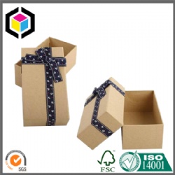 Plain Kraft Cardboard Paper Gift Packaging Box