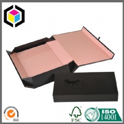 Black Glossy Logo Rigid Cardboard Paper Gift Box