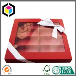 Clear Plastic Window Cardboard Chocolate Paper Gift Box