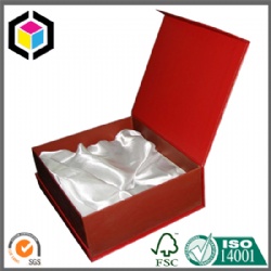 Satin Foam Inlay Cardboard Paper Gift Box for Bottle