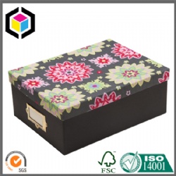 Durable Rigid Cardboard Storage Gift Box with Leather Fabric