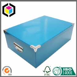 Rigid Cardboard Solid Color Glossy Paper Storage Box