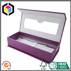 OEM Color Print Eyelash Cardboard Paper Gift Box with Window