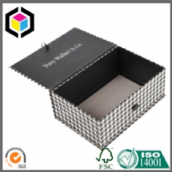 Black Color Magnet Closure Rigid Cardboard Paper Gift Box