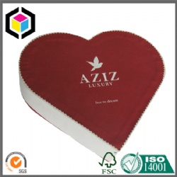 MDF Board Luxury Heart Shape Cardboard Paper Gift Box