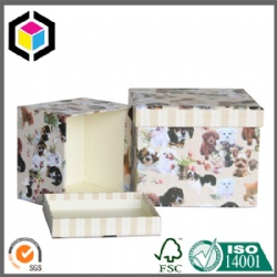 Two Pieces Cardboard Jewelry Storage Paper Gift Box with Lid