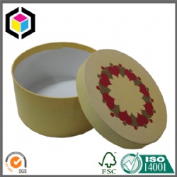 Round Shape Cardboard Paper Gift Packaging Box with Lid