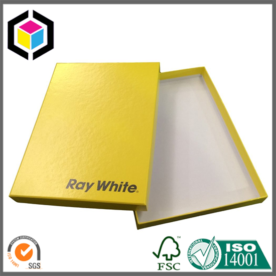 Matte Yellow Color Offset Printing Cardboard Gift Paper Box China
