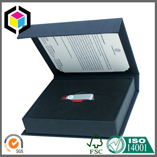 Rigid Setup Cardboard Paper Gift Box for Flash Drive China