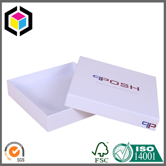 White Color Square Shape Cardboard Gift Paper Box China