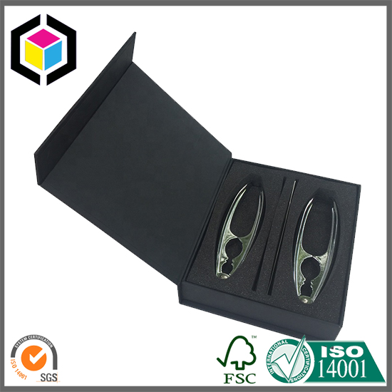 Custom Matte Black Color Magnet Close Paper Gift Box