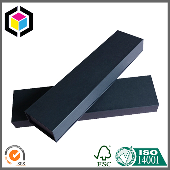 Black Color Rigid Chipboard Paper Box for Folding Ruler
