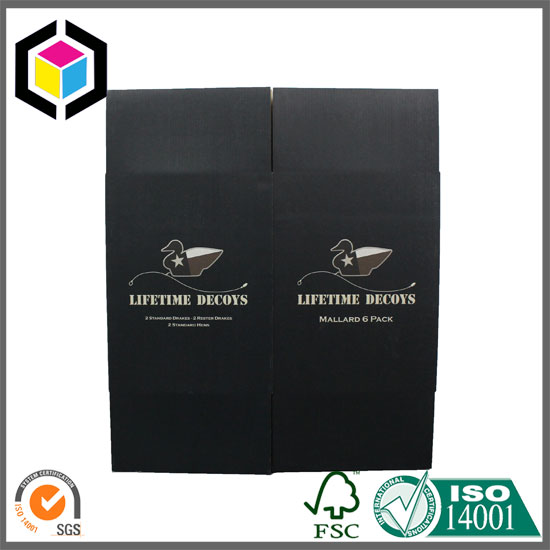 Black Color Print Corrugated Cardboard Paper Shipping Box