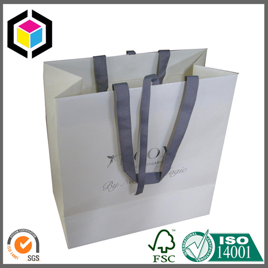 Luxury Ribbon Handle Kraft Paper Bag