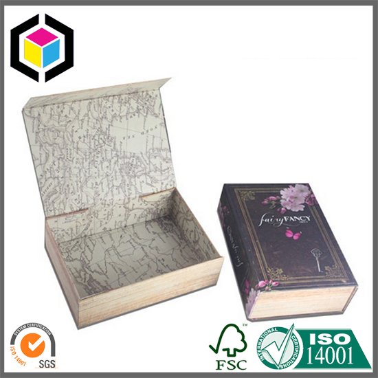 Book Shape Magnetic Close Hot Sale Rigid Gift Box