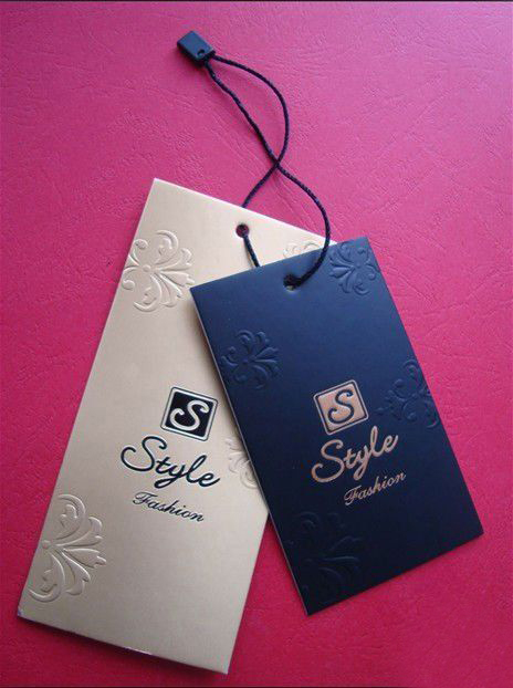 China fashion paper hang tag for garment