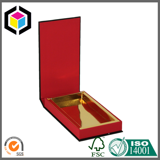 Color Print Card Jewellery Boxes with Gold Inner Lining