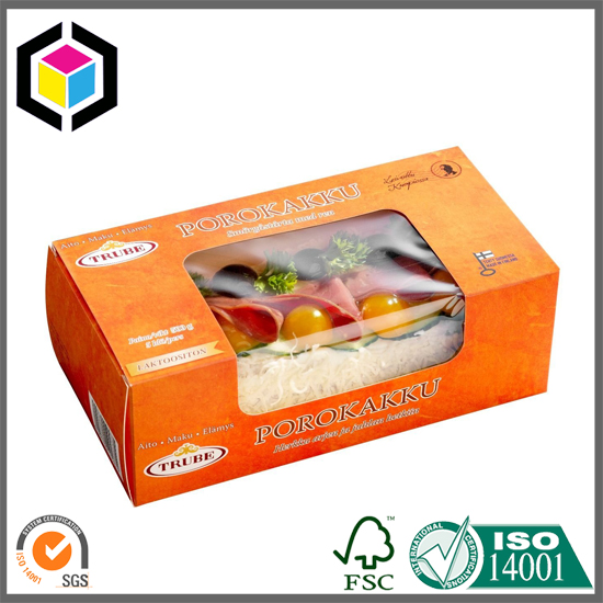 Transparent Plastic Window Food Paper Box