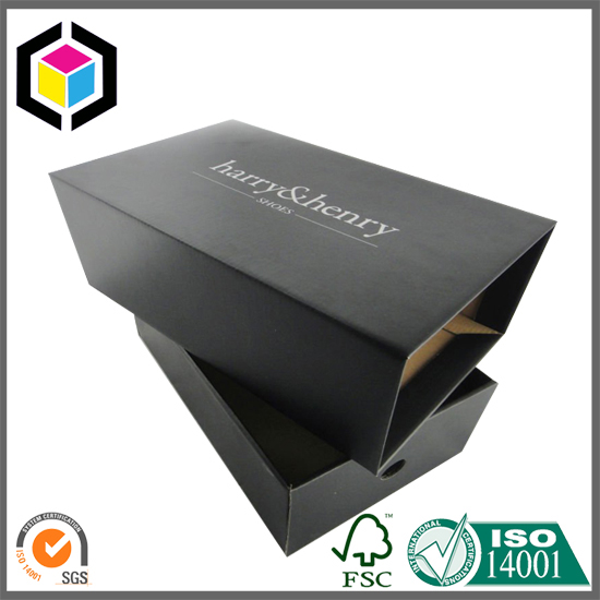 Drawer Style Black Color Printing Corrugated Shoes Box