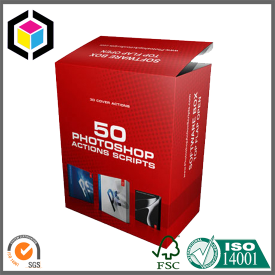 Matte Red Color Print RTE Packaging Paper Box