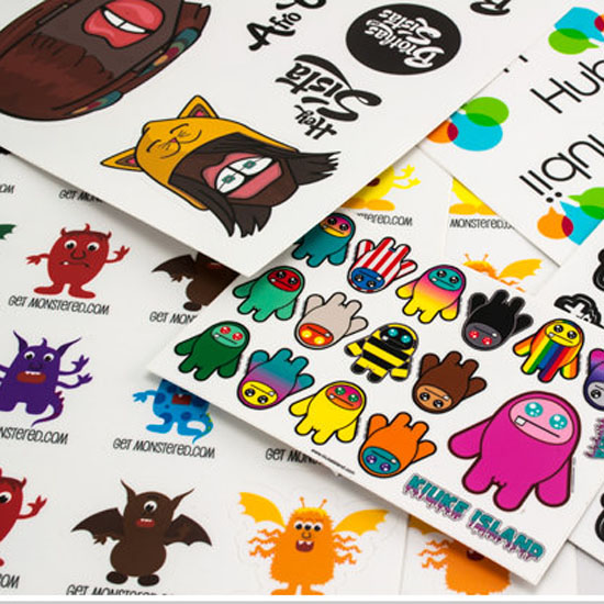 custom cut sticker sheet in China