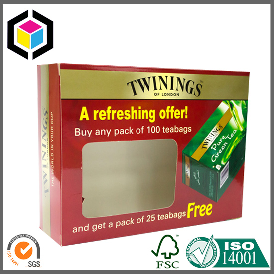 Glossy Color Print Cardboard Paper Box for Teabags Dubai