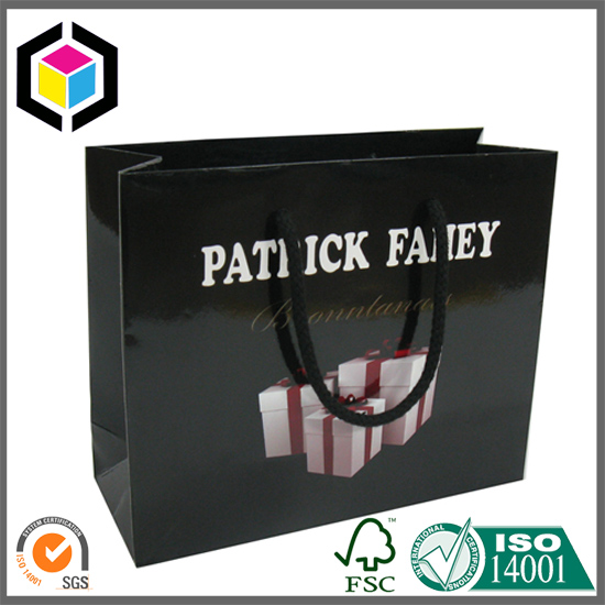 CMYK Full Color Print Glossy Paper Shopping Promotion Bag