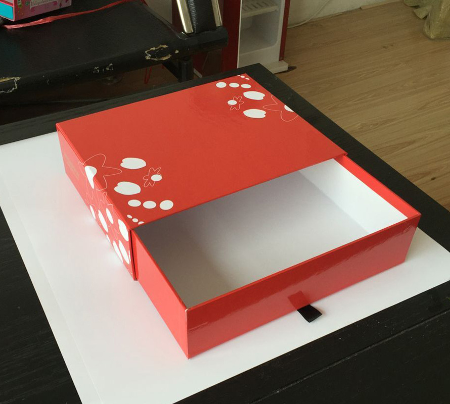 Color Print Cardboard Rigid Sliding Gift Box