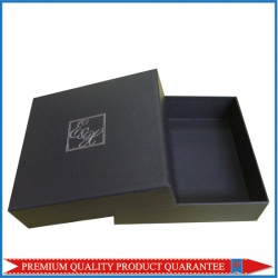 black garment packaging cardboard box
