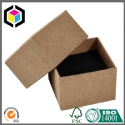 Plain Brown Kraft Paper Rigid Paper Ring Box Shanghai