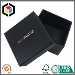 Separate Lid Black Cardboard Gift Paper Packaging Box