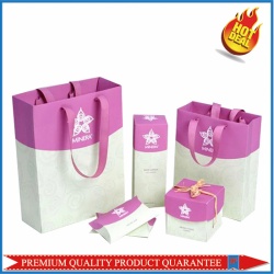 China imprinted cosmetic paper bag, paper box, pillow box