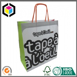 Twisted Paper Handle White Kraft Paper Bag