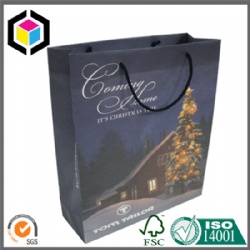 Cotton Handle Christmas Gift Paper Bag